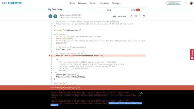 Compilation Error Fixes in the Arduino Cloud смотреть онлайн