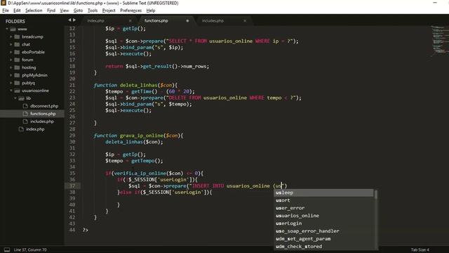 USUÁRIOS ONLINE COM PHP E MYSQLi смотреть онлайн