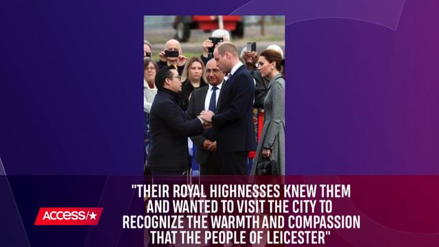 Kate Middleton & Prince William Pay Tribute To Victims Of The Leicester City Helicopter Crash смотреть онлайн