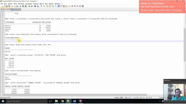 DBMS Lab Ex-3 смотреть онлайн
