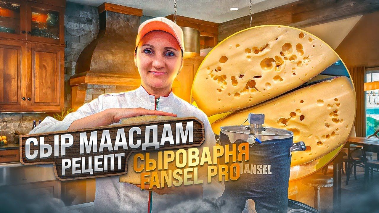 Сыр Маасдам рецепт / Первый в России бесплатный мастер класс по сыроделию / Сыроварня Fansel Pro