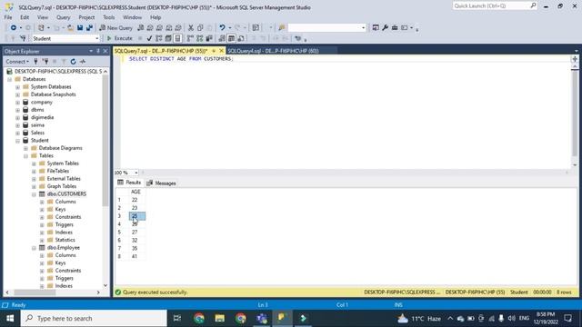 Distinct, order by and where clause with Select Statement in SQL смотреть онлайн