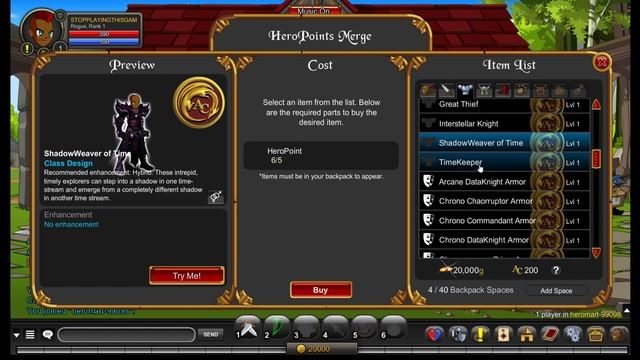 AQW- /HeroMart Free Calendar Classes (6x Hero Points) And Recommendations For Chrono Classes. смотреть онлайн