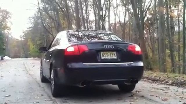 Audi A4 B7 2.0T AWE Quad-Tip Exhaust смотреть онлайн