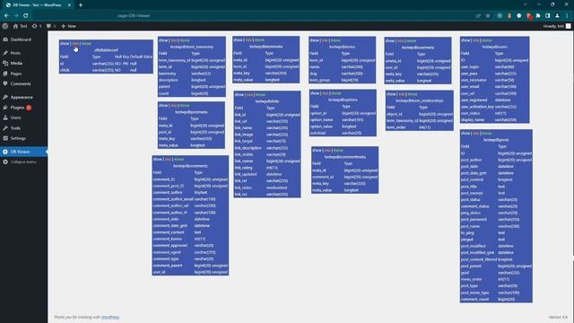 wordpress db viewer - wordpress plugin to display wp database and tables details. смотреть онлайн