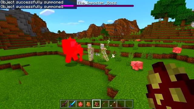 How to Spawn Red Imposter Boss in Minecraft PE! (Among Us) смотреть онлайн