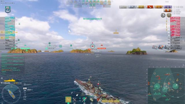 Cruiser Smolensk: How a professional duo plays in "World of Warships" смотреть онлайн