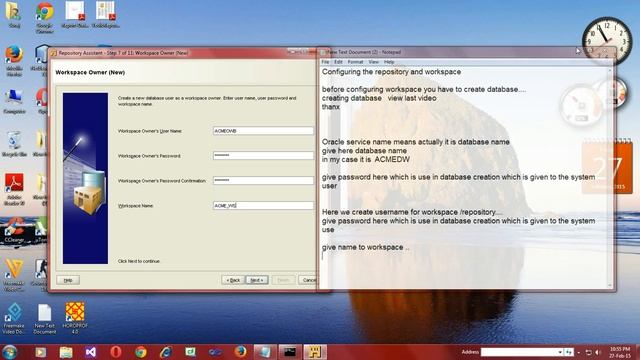 Configuring the repository and workspaces in Oracle 11g(Enterprise Edition) смотреть онлайн