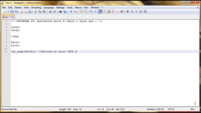 PHP SCRIPT - 49 - Comparadores parte 8 - Mayor o Igual смотреть онлайн