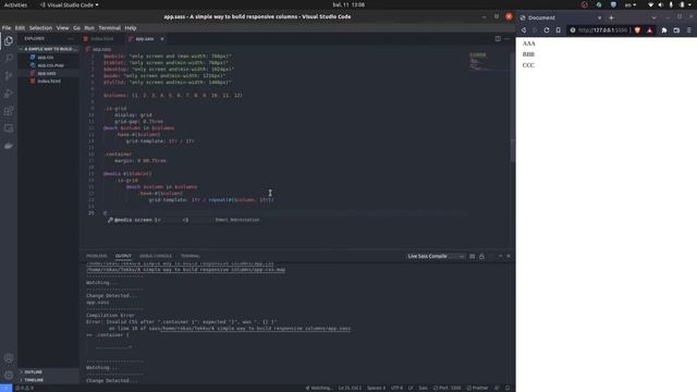 CSS GRID: A simple way to build responsive columns смотреть онлайн