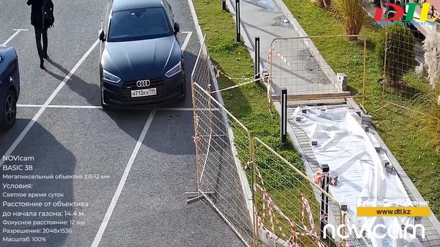 Пример видео камеры NOVIcam BASIC 38 день и ночь, -20°С ~ +60°С - 3 Mpx - 2.8~12 мм - 116°~38°