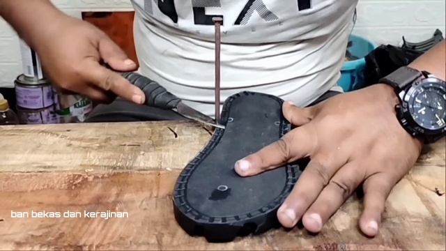 Making Sandals From Vulcanized Rubber