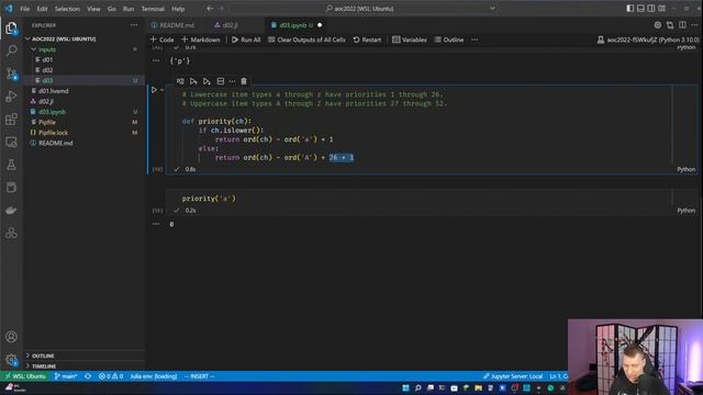 Advent of Code 2022: Day 3, Python смотреть онлайн