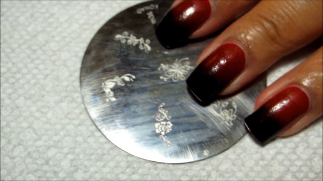 Black & Red Gradient with Stamped Accent | Nail Art April 2013 #4 | DIY Tutorial | Mani vs. Pin #3 смотреть онлайн