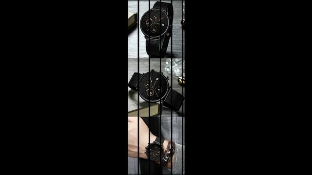 Модные часы Aliexpress CRRJU для мужчин, водонепроницаемые тонкие часы с сетчатым ремешком, смотреть онлайн