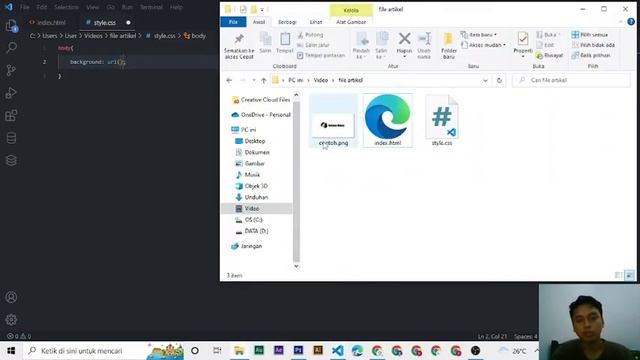 Cara Menambahkan Background Gambar Di CSS смотреть онлайн