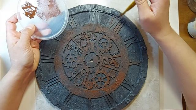 Настенные часы в стиле лофт. Натуральная ржавчина. Rust Effect. DIY смотреть онлайн