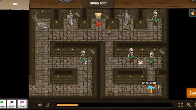 Brown Noise CodeCombat. Python смотреть онлайн