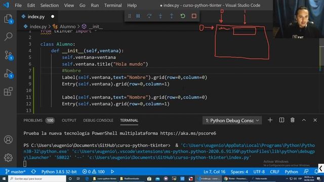 ? Insertar elementos en nuestra interfaz gráfica con PYTHON y TKINTER [04] смотреть онлайн