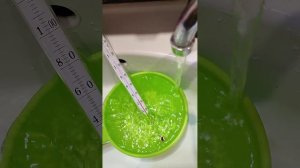 замеры температуры горячей воды.