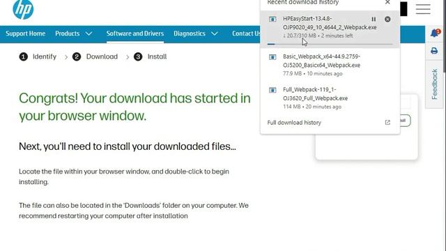 How to install Driver HP OfficeJet Pro 9020 Printer windows 10 or 11 смотреть онлайн