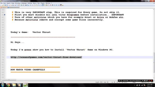 How To Install Vector Thrust Game Without Errors