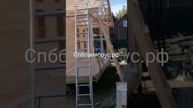 Московская обл. Баня Брус каркас. Баня не дорого. смотреть онлайн