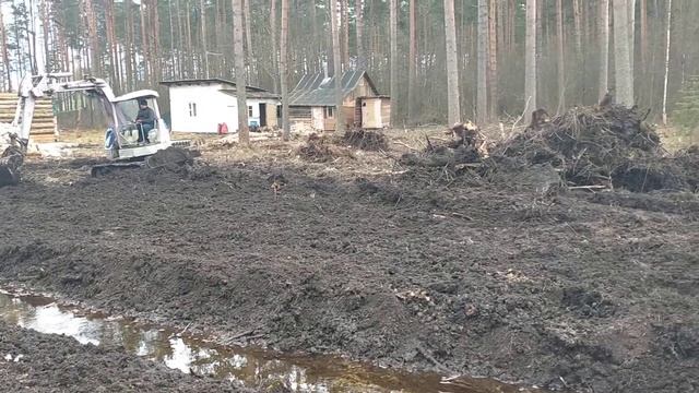 Подготовка участка, дренаж, заезд и выравнивание в Вырице. смотреть онлайн