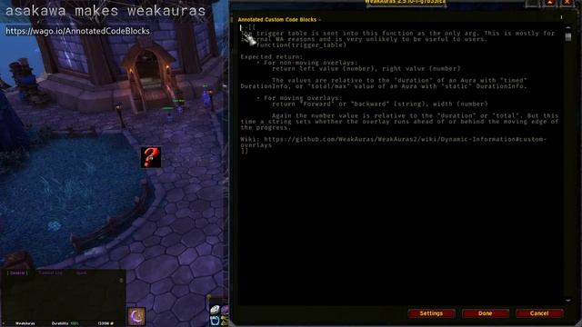 Making WeakAuras - Custom Code Block Tutorial смотреть онлайн