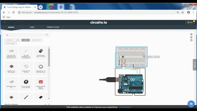 Create Arduino circuit and code-Circuito.io смотреть онлайн