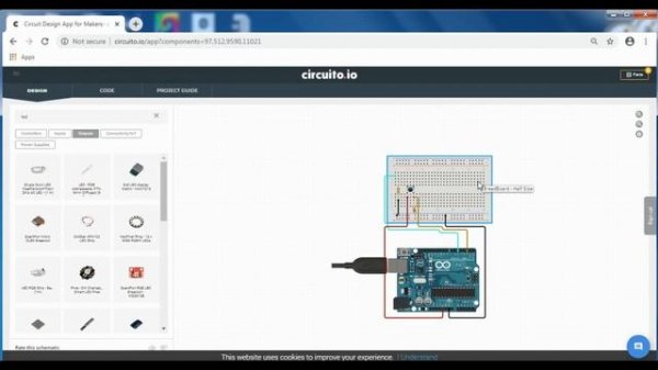 Create Arduino circuit and code-Circuito.io