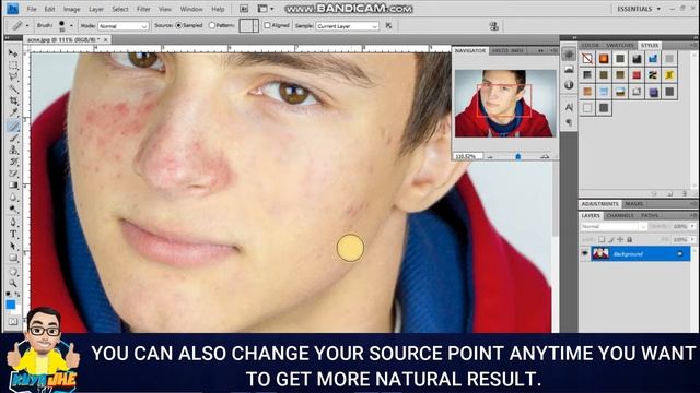 Paano tanggalin ang Pimples? HEALING BRUSH TOOL ng ADOBE PHOTOSHOP Tutorial | Photoshop Ep2 |KuyaJh смотреть онлайн