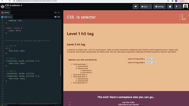 CSS :is selector is awesome! смотреть онлайн