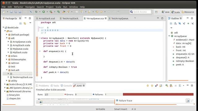 Array Based Queue and Test Driven Development (using Scala) смотреть онлайн