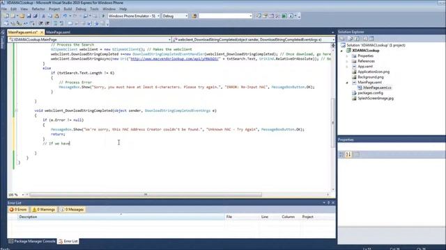 Howto Make a MAC Lookup WP7 App in C# & Silverlight смотреть онлайн