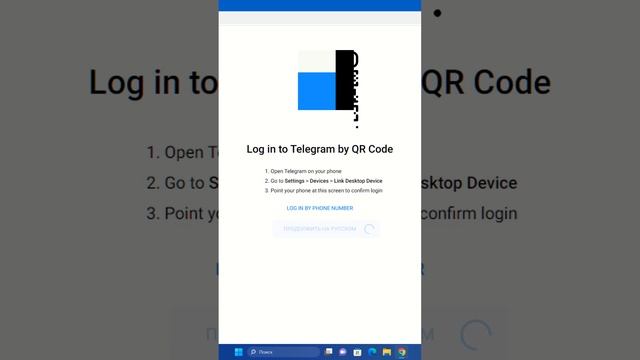 Telegram Web на компьютере и считать QR-код c android телефона смотреть онлайн