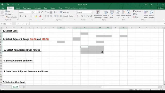 How to select cells and cell ranges in excel смотреть онлайн