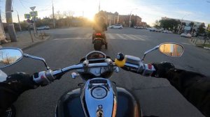 Просто городская покатушка на suzuki boulevard m90