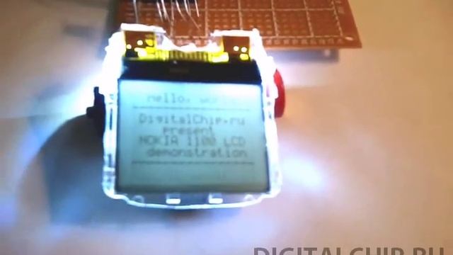 Демонстрация работы дисплея от Nokia 1100 смотреть онлайн