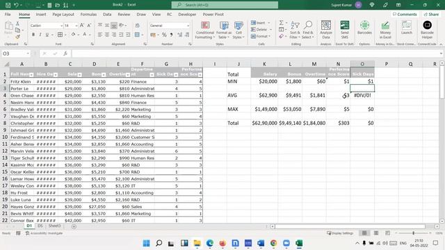 HR Dashboard in Excel 2021 - Data analytics with Excel смотреть онлайн