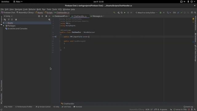 Chat messaging system using Firebase Realtime Database in Unity! [PART 1] смотреть онлайн