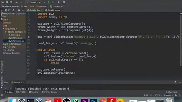 How to capture, write and display a video in opencv. смотреть онлайн