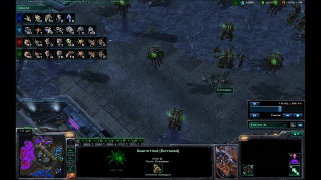 Starcraft 2: Terran Heart Of The Swarm gameplay- Custom Battlenet game! смотреть онлайн