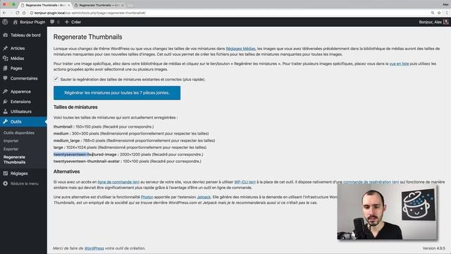 Regenerate Thumbnails, pour régénérer vos images facilement - ? Bonjour Plugin #3 смотреть онлайн