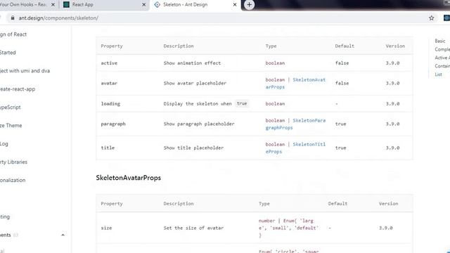 Ant Design and React JS: custom hooks and skeleton component смотреть онлайн