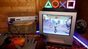 Mortal Kombat (PS2) Sony Trinitron KV-14FV1U CRT TV playthrough