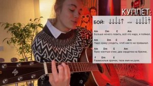 КРУТАЯ песня на гитаре для начинающих | РАЙОНЫ-КВАРТАЛЫ РАЗБОР на гитаре | Звери