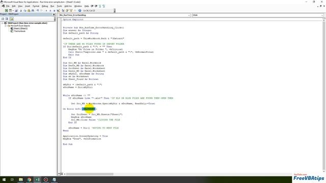 how to fix run time error in excel VBA смотреть онлайн