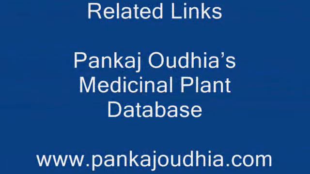 Octonary Ingredients Of Selaginella Plumosa Formulations: Pankaj Oudhia's Medicinal Plant Database