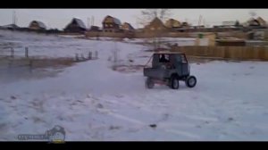 Самодельный вездеход на базе нива, испытания зимой